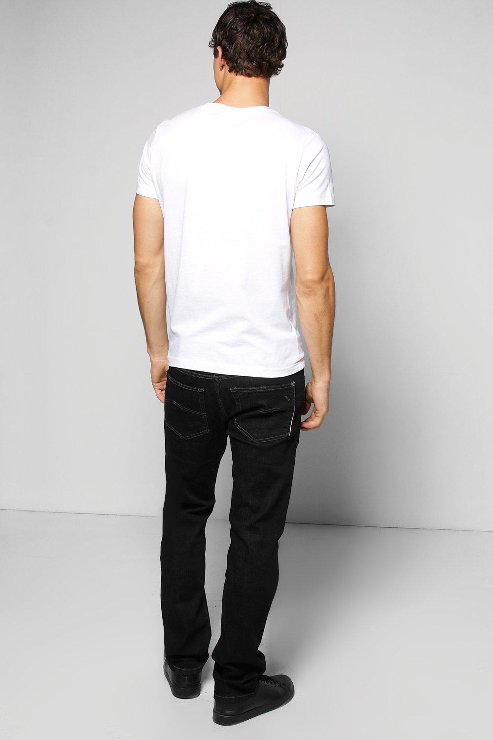 Slim Fit Washed Black Jeans | boohoo Slim Fit Washed Black Jeans | boohoo